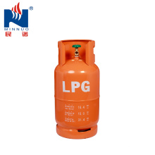 Cylindre de gaz de propane liquide de lpg vide de 15kg avec la soupape de GPL